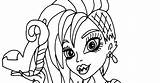 Monster High Mcflytrap Venus Coloring Fashion Pages sketch template