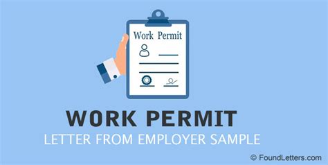 work permit letter  employer format sample