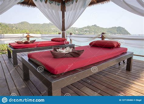 Massage Table Overlooking The Sea Spa Massage Room On The