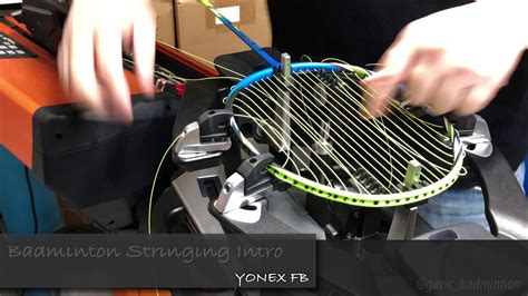 badminton stringing intro youtube