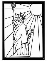 York Coloring Pages Liberty Statue Inkspiredmusings sketch template