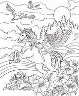 Coloring Unicorns Beautiful Unicorn Pages Colorful Let Drawing Go sketch template