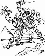 He Man Coloring Skeletor Fighting Pages Colorear Para Heman Drawings Adult Printable Cartoon Book Print Template Dibujos Battle Universe Páginas sketch template