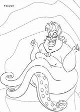 Ursula Coloring Mermaid Little Ariel Pages Printable Eric Kids Color Print Drawings Colouring Disney Simple Clipart Sirene Drawing Petite Princess sketch template