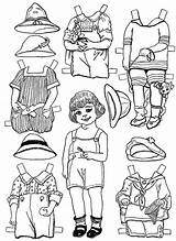 Paper Doll Dolls Coloring Template Pages Dress Printable Papel Color Colouring Kids Clothes Bestcoloringpagesforkids Vintage Print Cutout Para Bonecas Girls sketch template