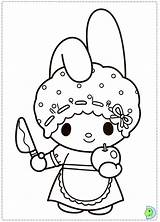 Melody Coloring Pages Dinokids Kitty Hello Colouring Printable Sanrio Color Print Cartoon Mymelody Close Popular Christmas sketch template