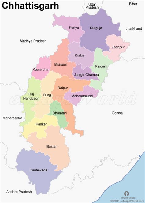 chhattisgarh map india map  chhattisgarh state india open source mapsopensourcecom