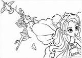Coloring Pages Thumbelina Barbie Sleepover Lalaloopsy Printable Library Popular Coloringhome Graphic sketch template