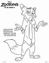 Coloring Zootopia Pages Sheets Disney Printable Nick Wilde Word Printables Pig Activity Kids Birthday Peppa Gazelle Party Tic Toe Games sketch template
