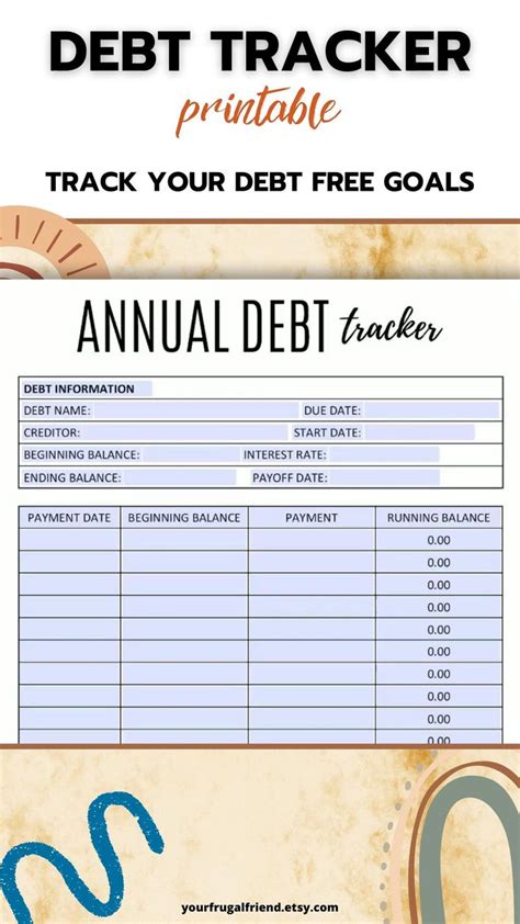 debt  charts printable web    debt tracker printable