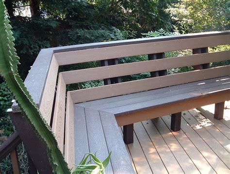 astounding   deck bench seating design ideas   backyard