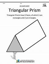 Prism Triangular Nets Prisms sketch template
