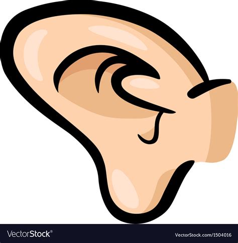 ear clip art cartoon royalty  vector image