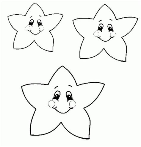 printable cute stars coloring page  print  color