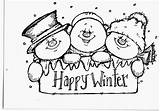Snowmen Stamps Snapper Whipper Greetings Seasons Ohmyfiesta sketch template