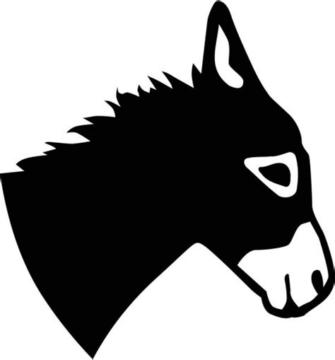 donkey head icon stock vector  blumer