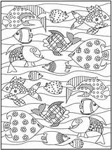 Vissen Kleurplaten Volwassenen Uitprinten Downloaden sketch template