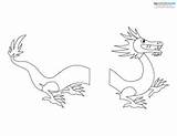 Printable Dragon Puppet Crafts Coloring Chinese Year Craft Paper Templates Printables Years sketch template