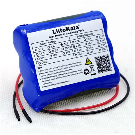 Liitokala New 12 V 2600 Mah Lithium Ion Battery Pack Monitor Cctv