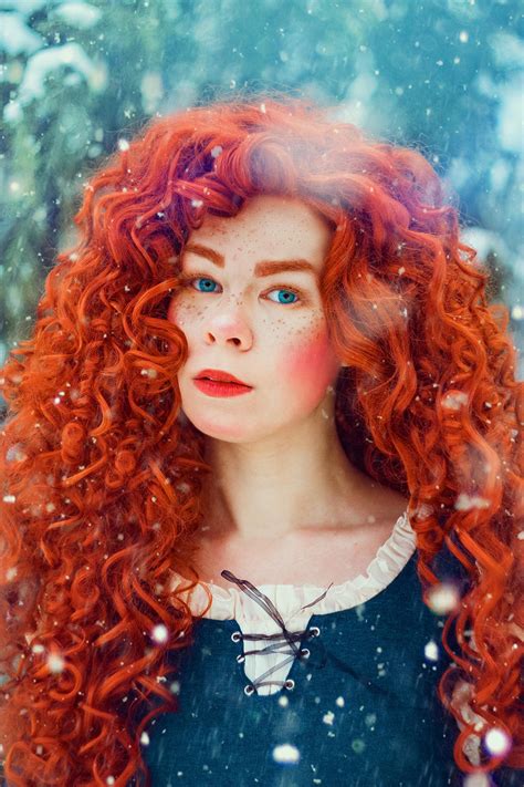 Merida Wig Lace Front From Brave Halloween Costume Adult Etsy