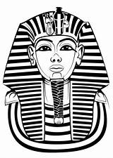 Tut Tutankhamun Egypt sketch template