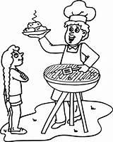 Coloring Pages Proud Family Library Clipart Bbq sketch template