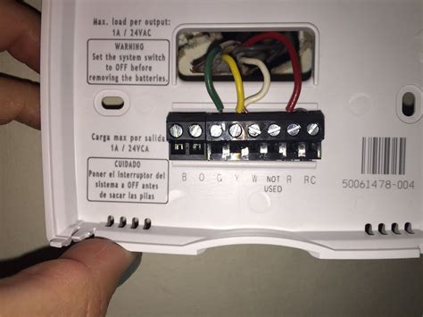 wiring diagram  honeywell thermostat