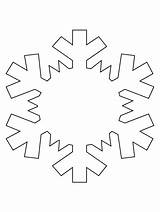 Snowflake Coloring Pages Snow Flake Snowflakes Printable Template Print Christmas Cut Patterns Pattern Kids Stencils Stencil Winter Templates Snowman Paper sketch template