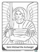 Archangel Catholic Raphael Feast Saints Archangels sketch template