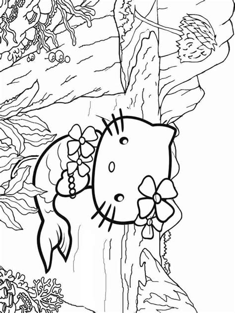 coloring pages  kitty mermaid  popular svg design