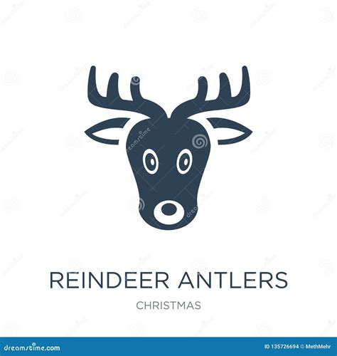 reindeer antlers icon  trendy design style reindeer antlers icon