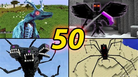 Top 50 Minecraft Monster Mobs Best Minecraft Mods [ 2016 Mod ] Youtube