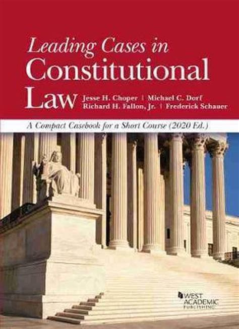 leading cases in constitutional law 9781647080808 jesse h choper