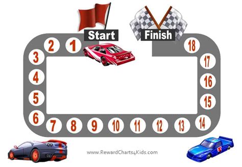 race car sticker chart  boys pinterest