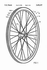 Drawing Patents Patent Wheel Bicycle sketch template