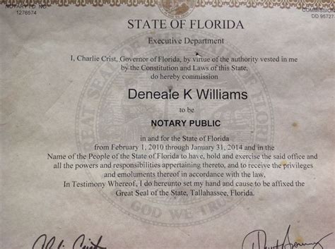 Notary License Notary License Notary State Of Florida