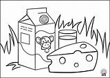 Coloring Food Pages Kids Milk2 sketch template