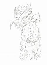 Gohan Kamehameha Drawing Teen Ssj2 Goku Dragon Ball Coloring Sketch Super Pages Dbz Drawings Anime Choose Board sketch template