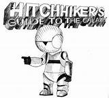 Hitchhikers sketch template
