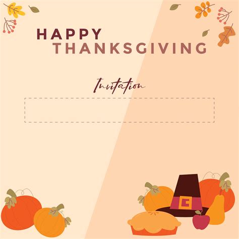 printable thanksgiving invitations templates