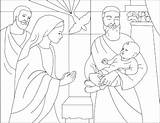 Lichtmis Simeon Casts Demons Kleurplaten Presentazione Tempio Bijbel sketch template
