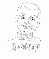 Goosebumps Slappy Sheets Coloringhome Stine Rl sketch template