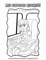 Seat Car Coloring Pages Homeschooling Resource sketch template