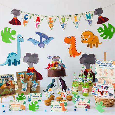 share  dinosaur party decorations printables latest seveneduvn