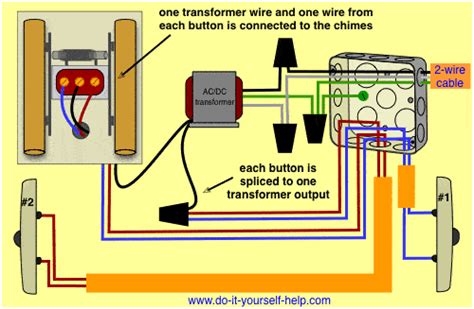 lighted doorbell button wiring diagram identify wires   doorbell residential door bell