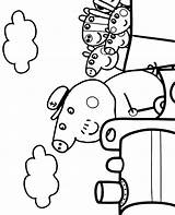 Coloring Pig Peppa Daddy Do Pages Printable Train Print Topcoloringpages Quiz Dad George sketch template