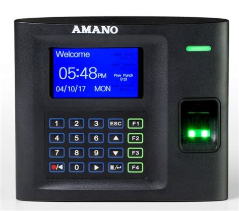 amano mtx  fingerprint time clock   timeclocks