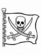 Coloring Pirate Pages Skull Skulls Library Clipart Colouring Flag sketch template