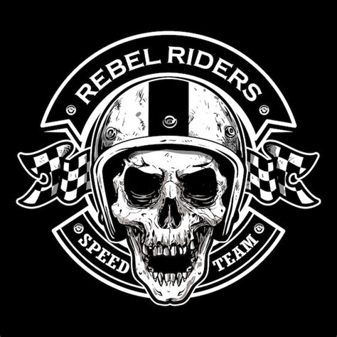 motorcycle club logo premium vector