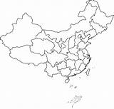 China Map Outline Coloring Pages Blank Provinces Clipart Kids Mercator Hong Kong Maps Pigs Skinny Japan Library States sketch template